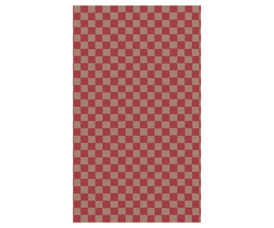 Maileg Gift wrap, 10 m - Checker - Powder/Red