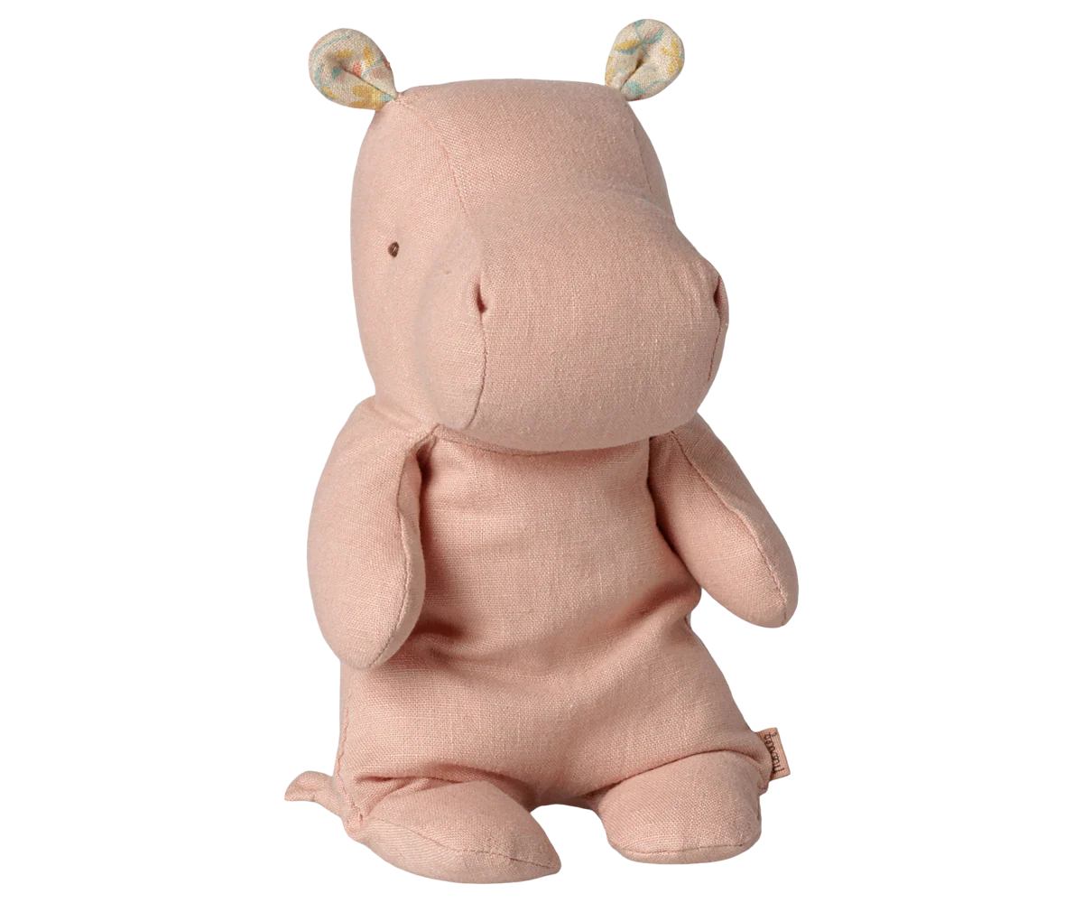 Maileg Safari friends, Hippo, Small - Soft rose