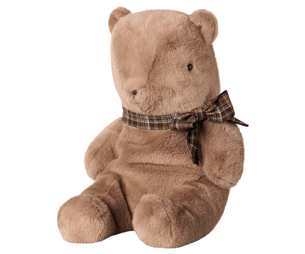 Maileg Teddy bear plush, Large - Dark mushroom