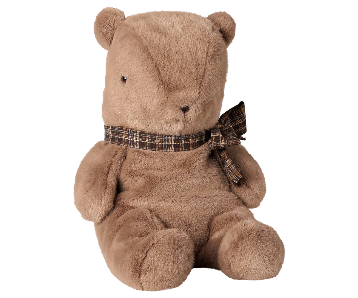 Maileg Teddy bear plush, Large - Dark mushroom