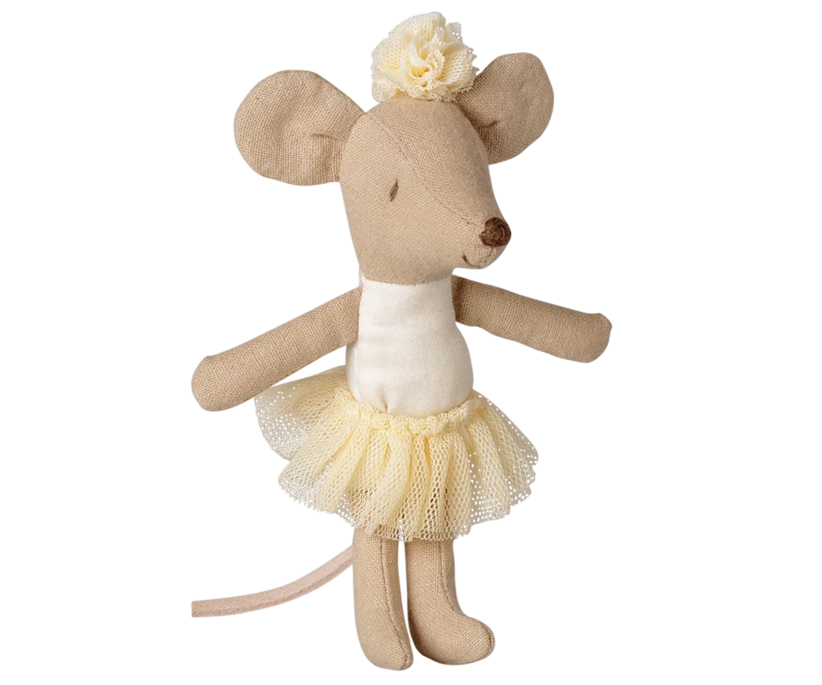 Maileg  Ballerina mouse, Little sister - Off white