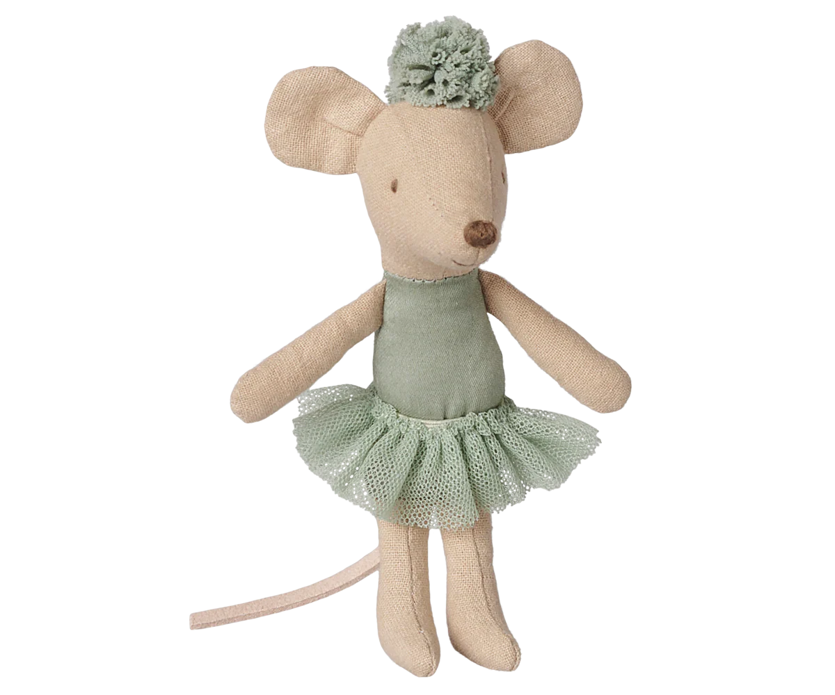 Maileg Ballerina mouse, Little sister - Vintage mint