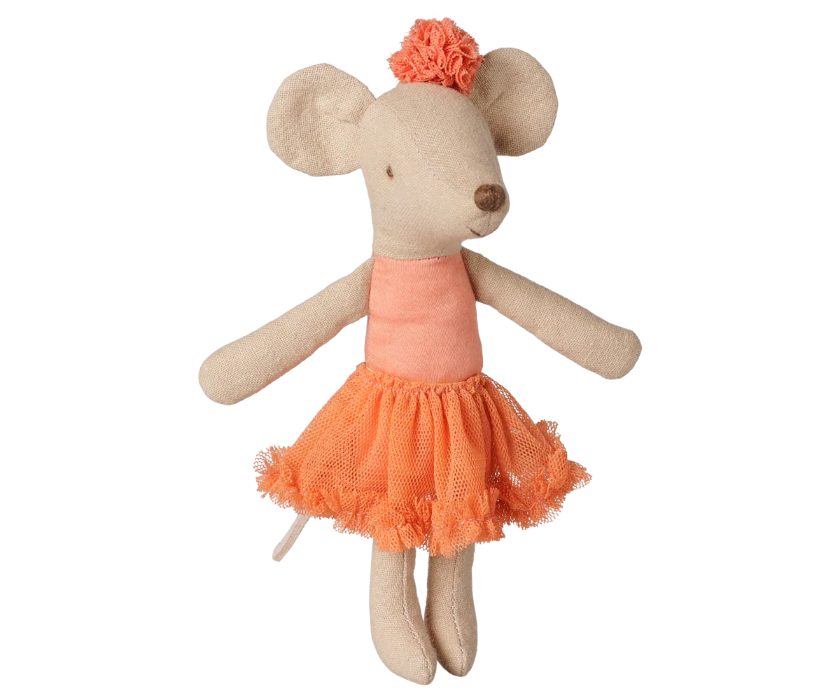 Maileg Ballerina mouse, Big sister - Dusty coral