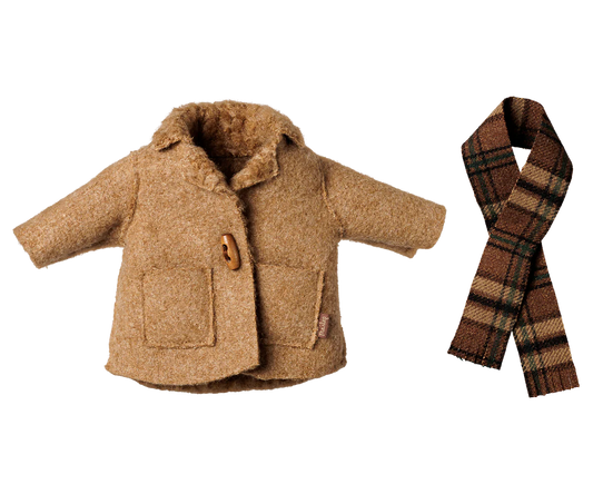 Maileg Jacket and scarf - Medium mouse