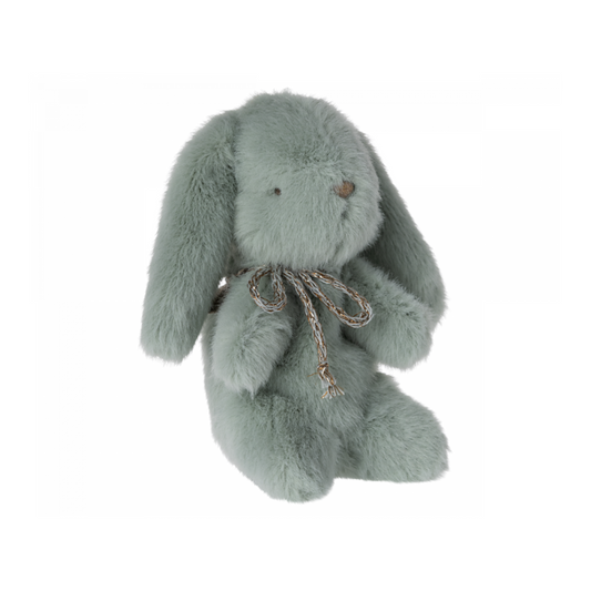 Maileg plush bunny, mint, mouse in a box 
