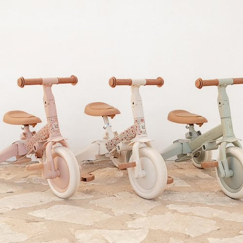 Little Dutch 4 in 1 Tricycle with Push Bar - Sunny Flower