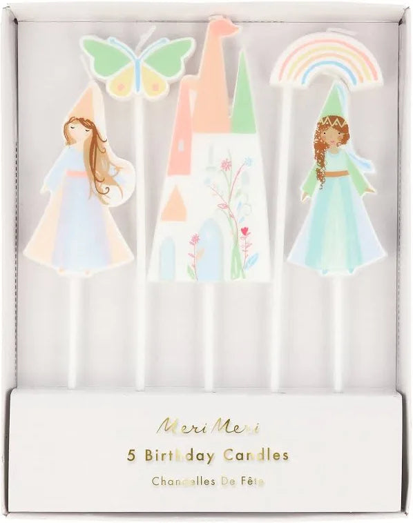 Meri Meri Magical Princess Candles (x5)