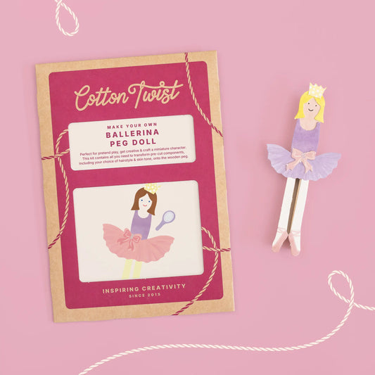 Cotton Twist Make Your Own Ballerina Peg Doll