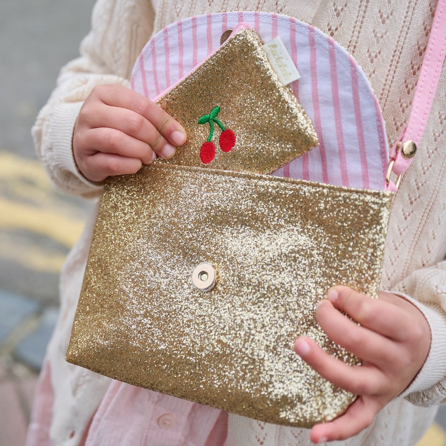 Rockahula Cherry Dreams Glitter Mini Purse