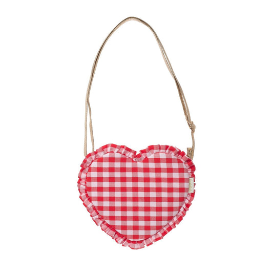 Rockahula Gingham Ruffle Love Heart Bag