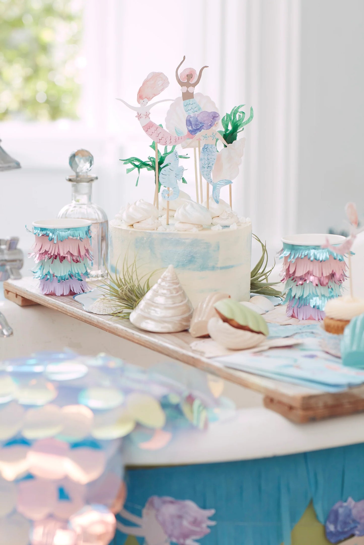 Meri Meri Mermaid Cake Toppers (x 7)