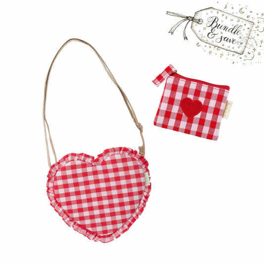 Rockahula Gingham Heart Bag & Purse Gift Set