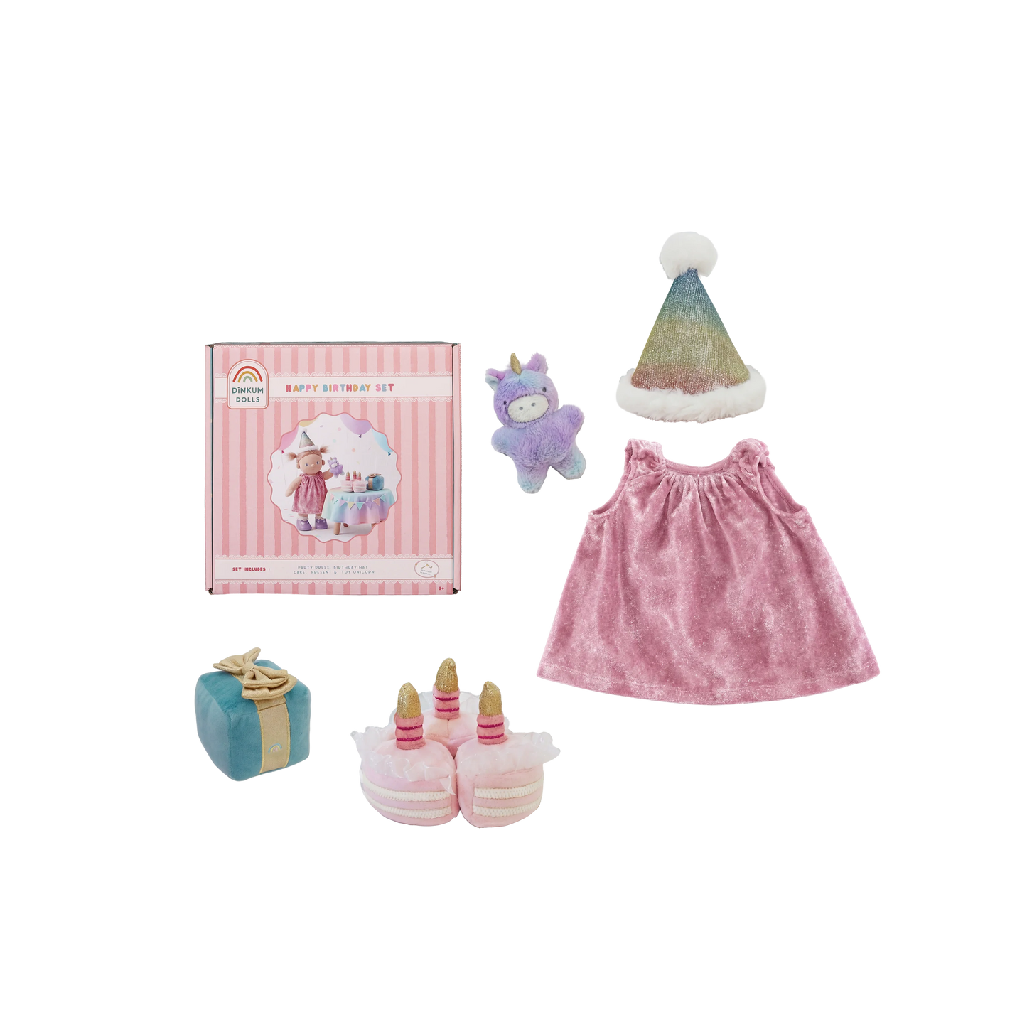 Dinkum Dolls by Olli Ella Happy Birthday Set