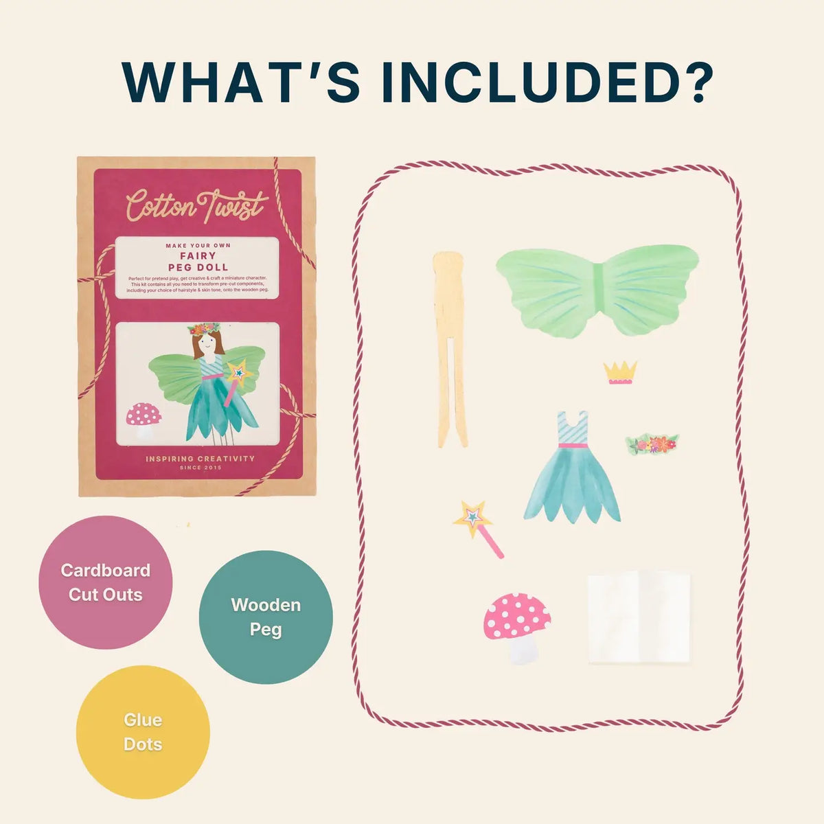 Cotton Twist Make Your Own Fairy Peg Doll
