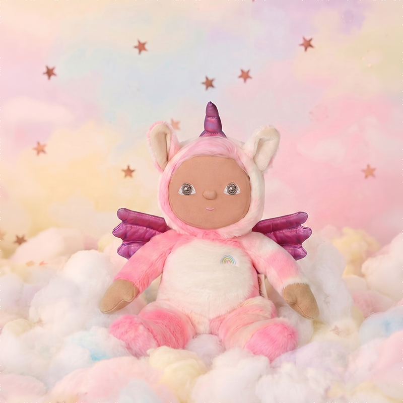 Dinky Dinkum Yuna Unicorn by Olli Ella – Limited Edition Mini Magical Plush Toy