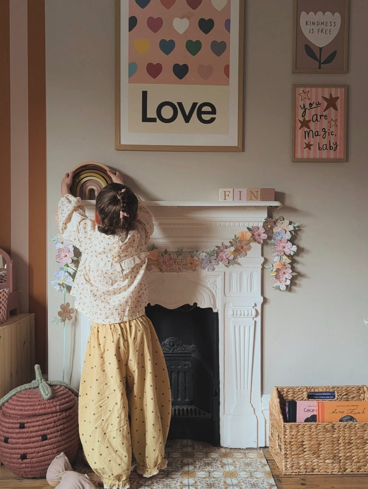 Meri Meri x Liberty Paper Flower Garland