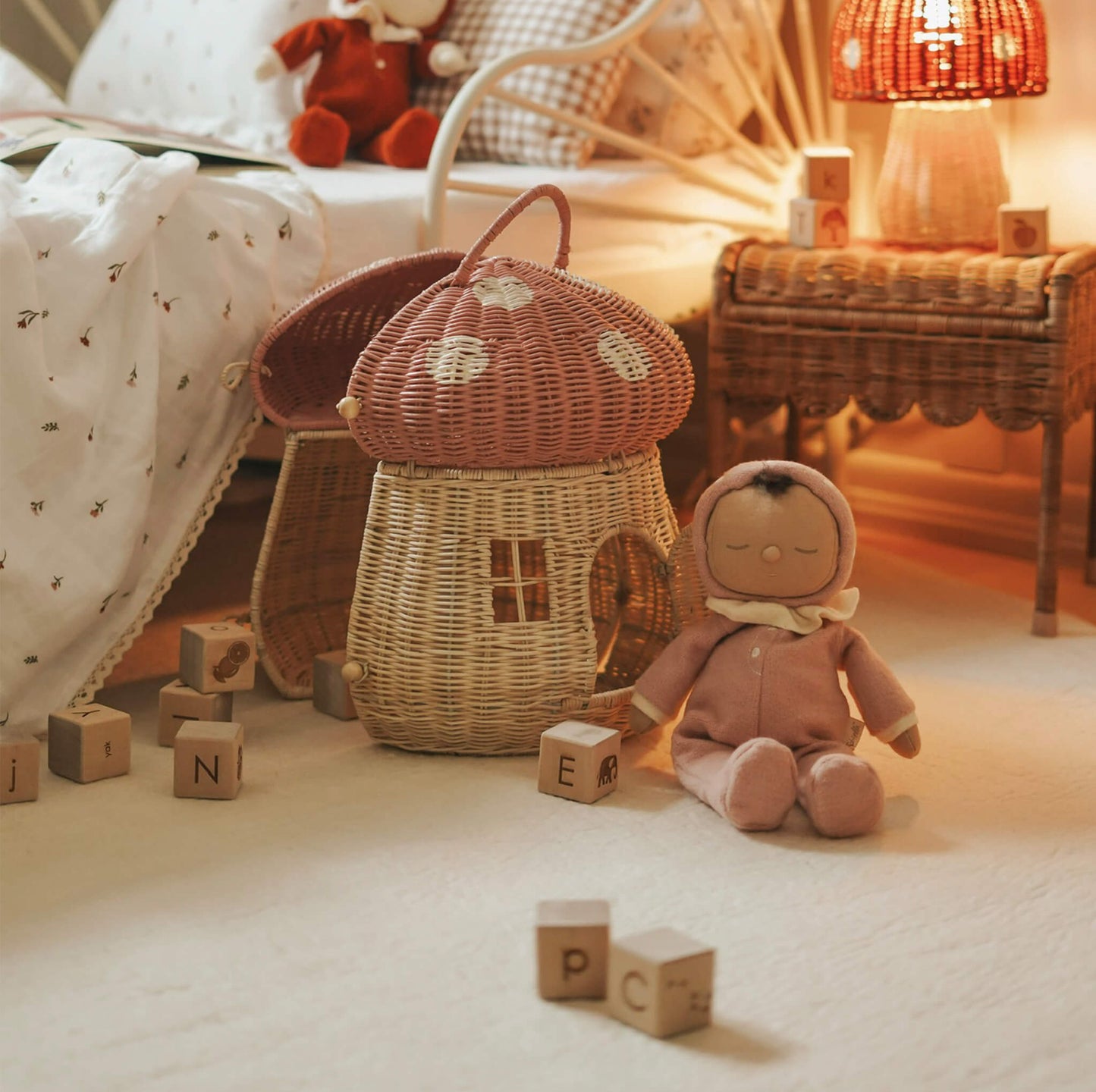 Olli Ella Mushroom Doll House - Musk