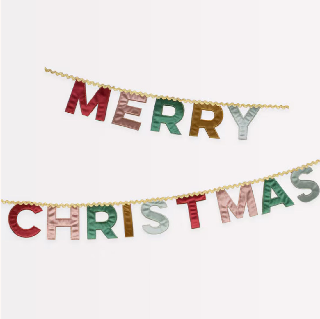 Meri Meri Merry Christmas Velvet Pennant Garland