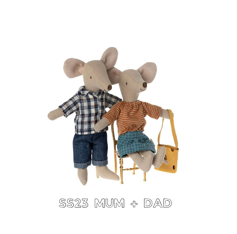 Maileg mum and dad mice bundle, SS23 mum and dad mice