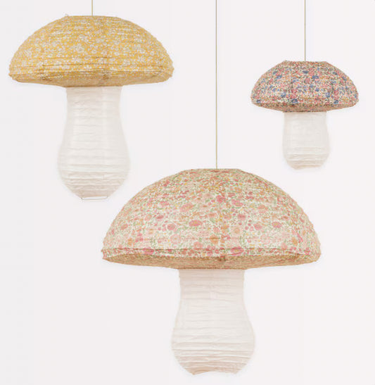 Meri Meri x Liberty Mushroom Lanterns (x 3)