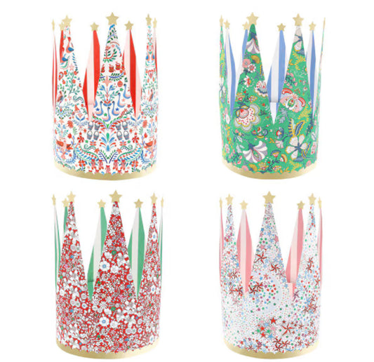 Meri Meri x Liberty Festive Party Crowns (x 8)