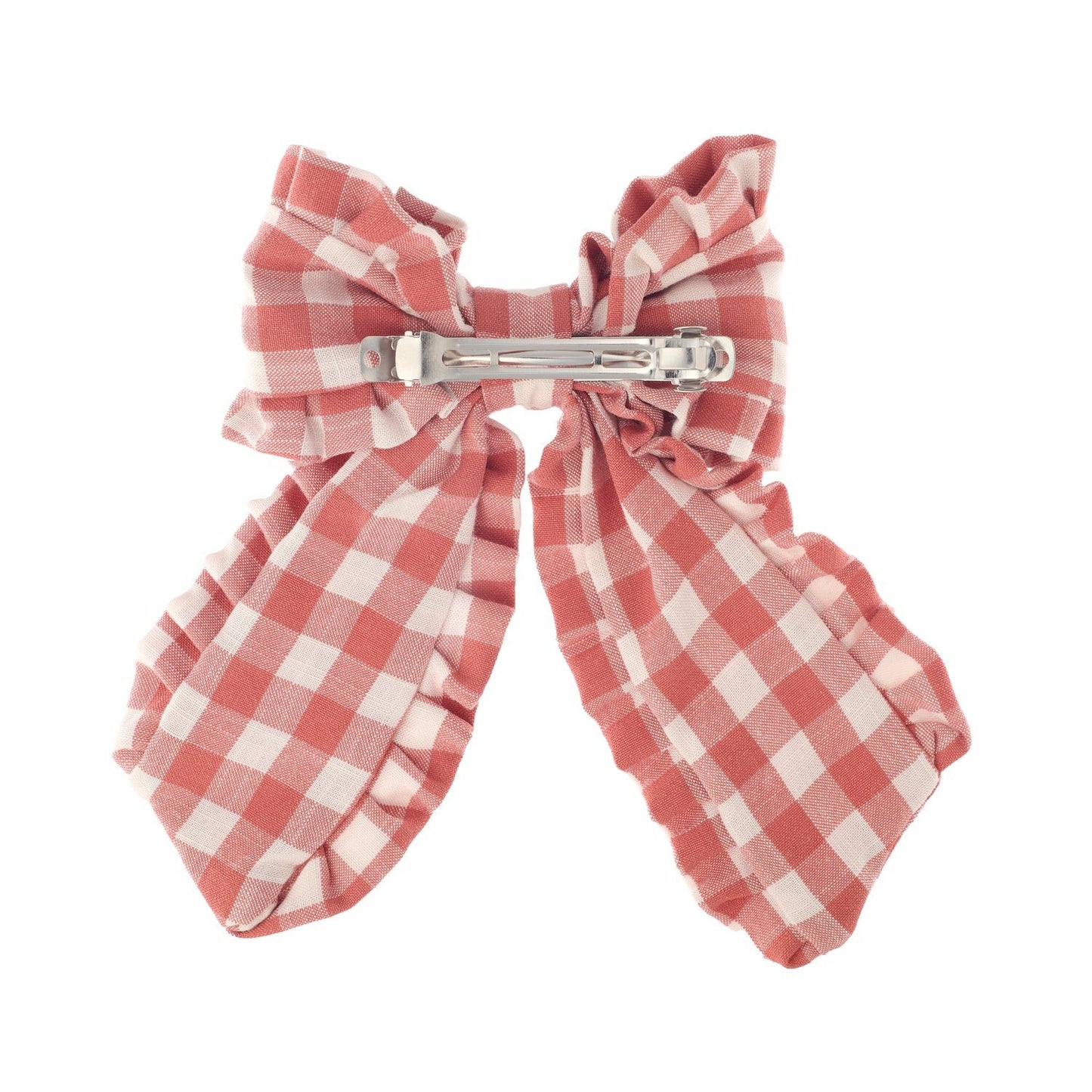 Rockahula Gingham Ruffle Long Bow Clip