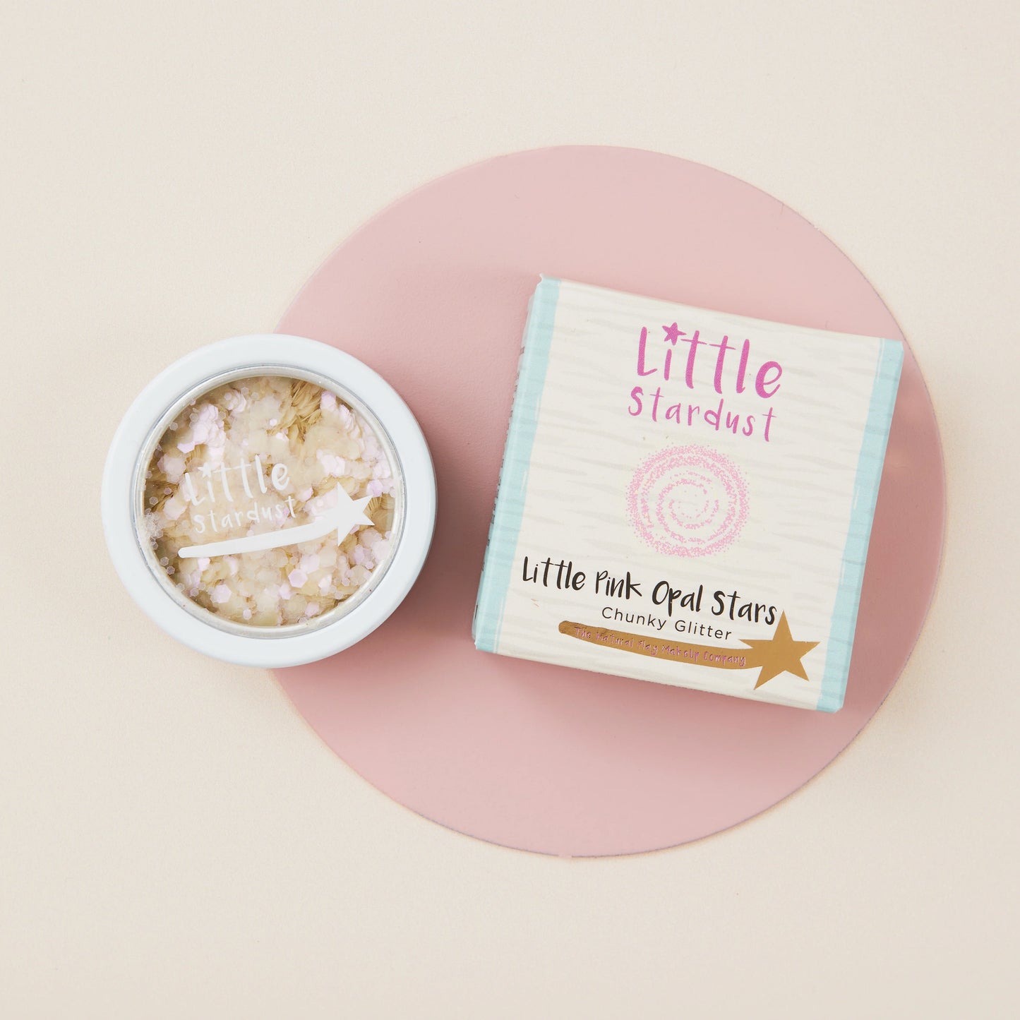 The Little Play MakeUp Company Little Pink Opal Stars Biodegradable Glitter (6g)