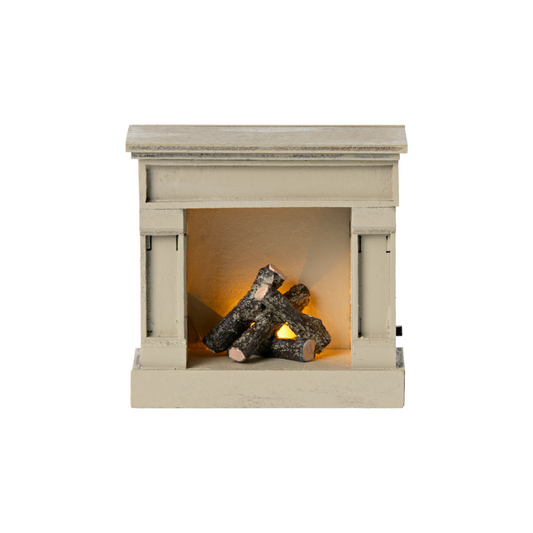 Maileg Mouse Fireplace, Off white