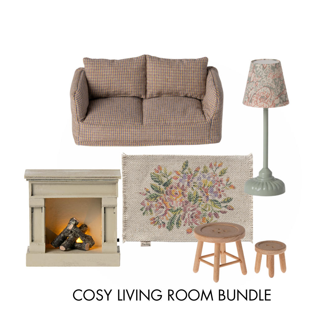 Maileg Cosy Living Room Bundle, Mint
