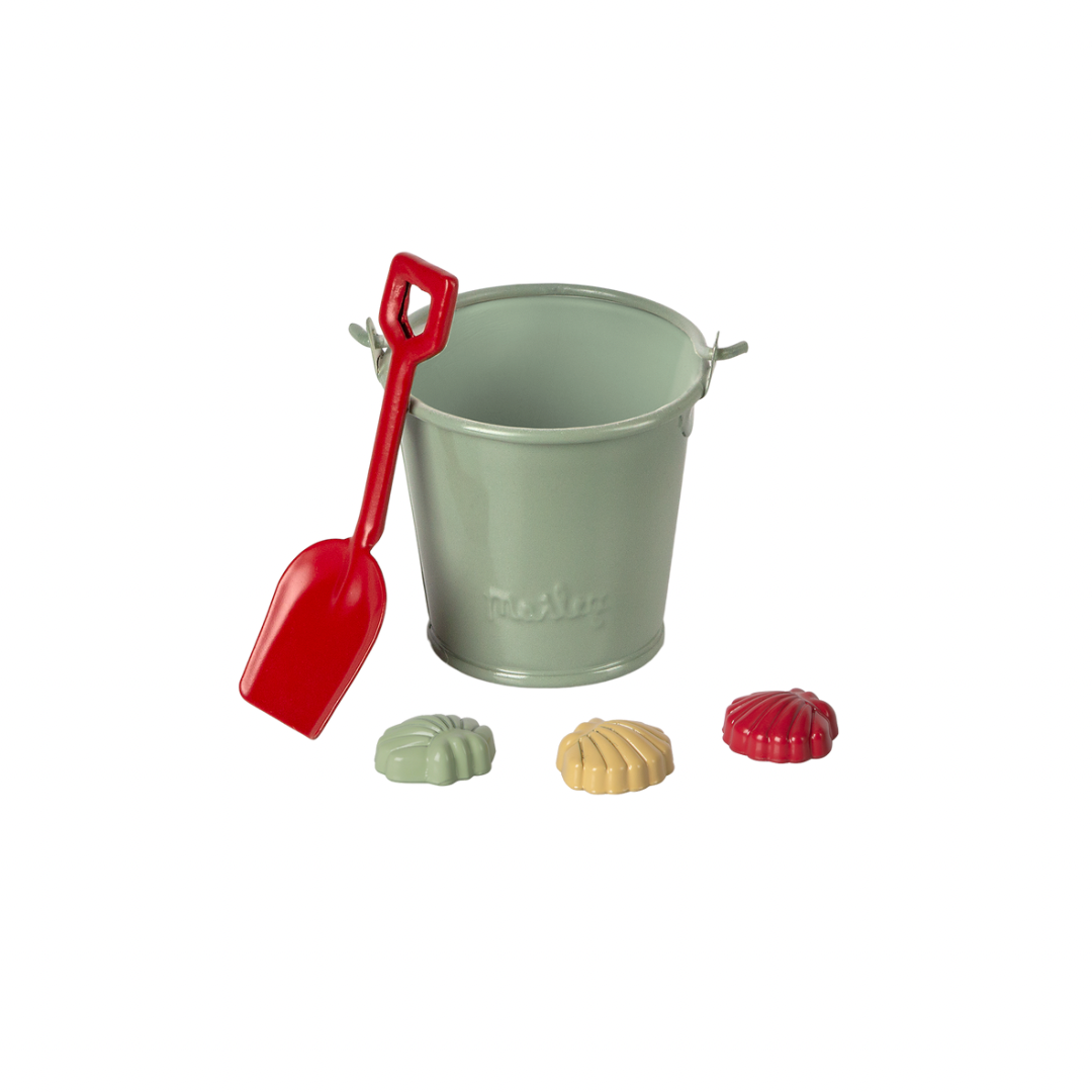Maileg Beach set, Mouse - Shovel, bucket & shells