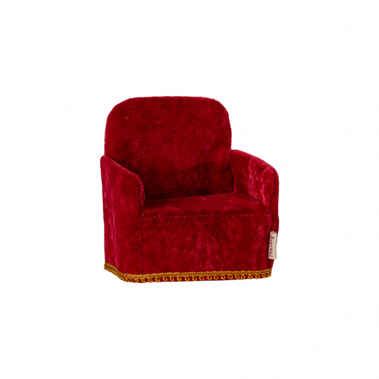 Maileg Folding chair, Mouse - Red
