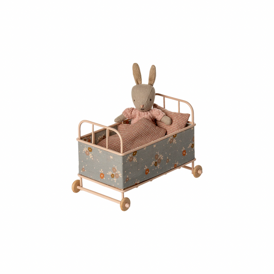 Maileg Cot bed, Micro - Powder