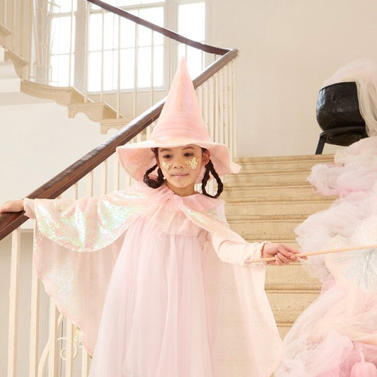 Meri Meri Pink Sequin Witch Hat