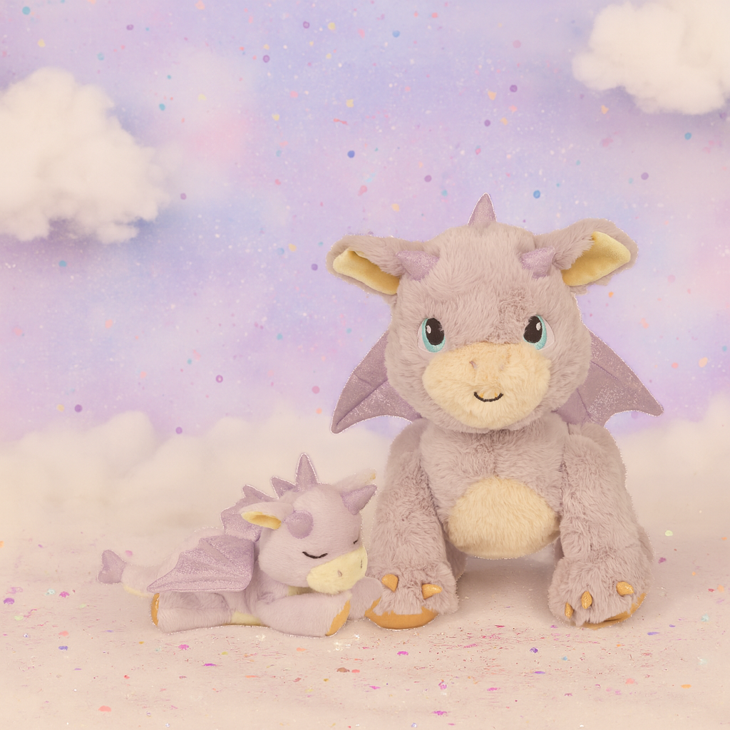 Olli Ella Binky Baby Dragon - Misty Lavender