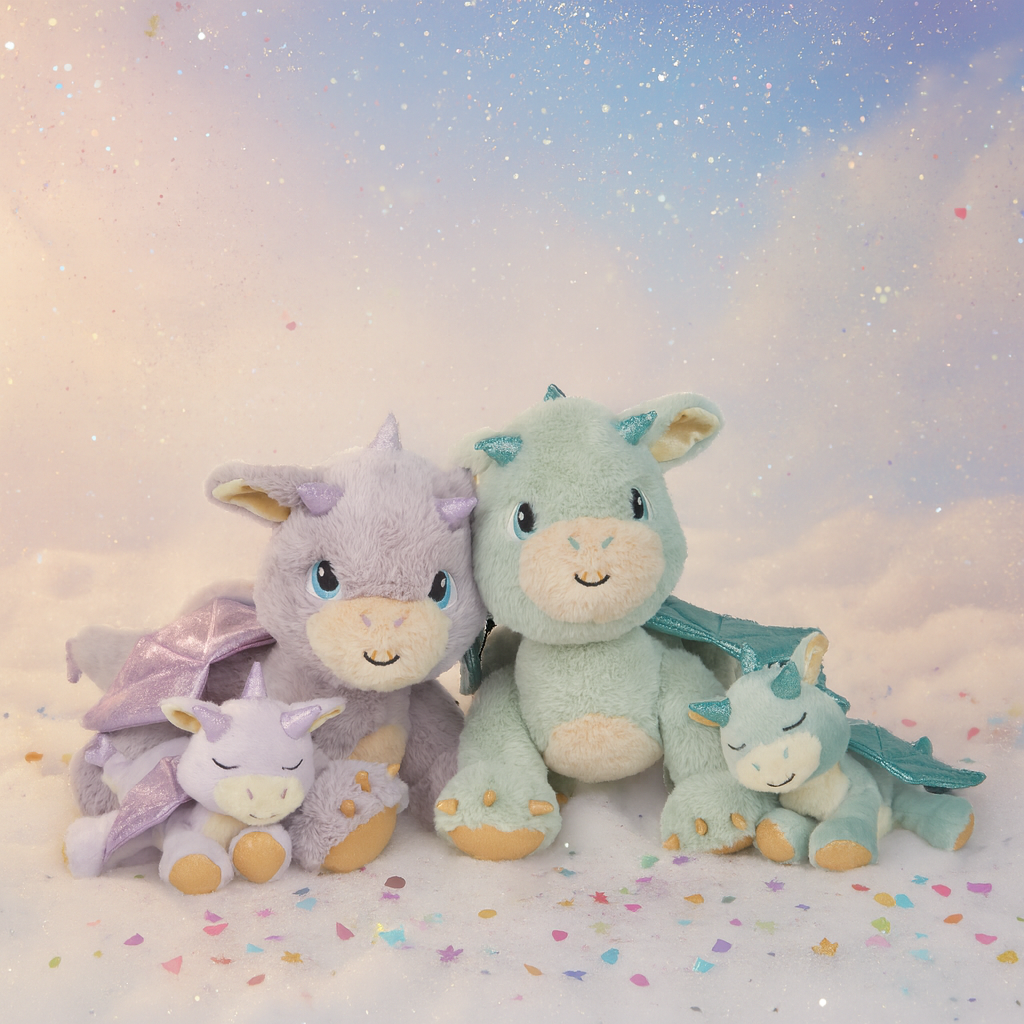 Olli Ella Binky Baby Dragon - Misty Lavender