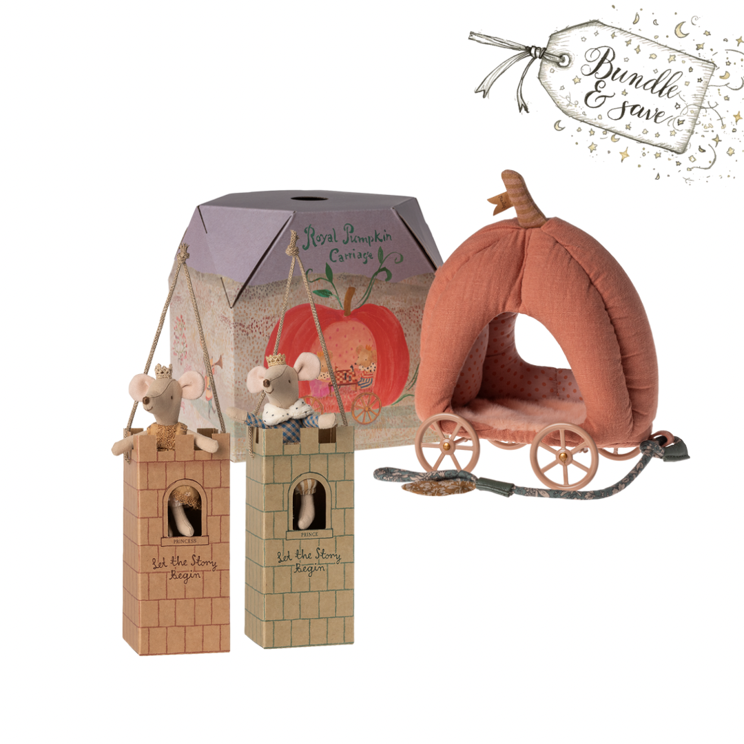 Maileg Pumpkin Carriage & Royals Bundle