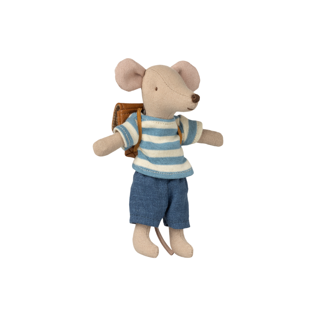 Maileg Clothes and bag, Big brother mouse - Brown