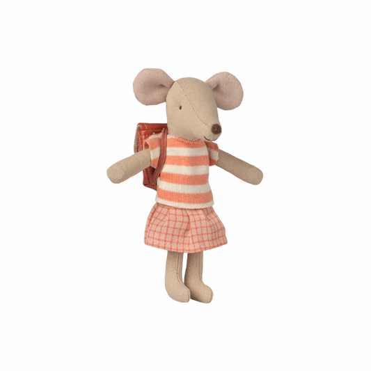 Maileg Tricycle mouse, Big sister - Coral