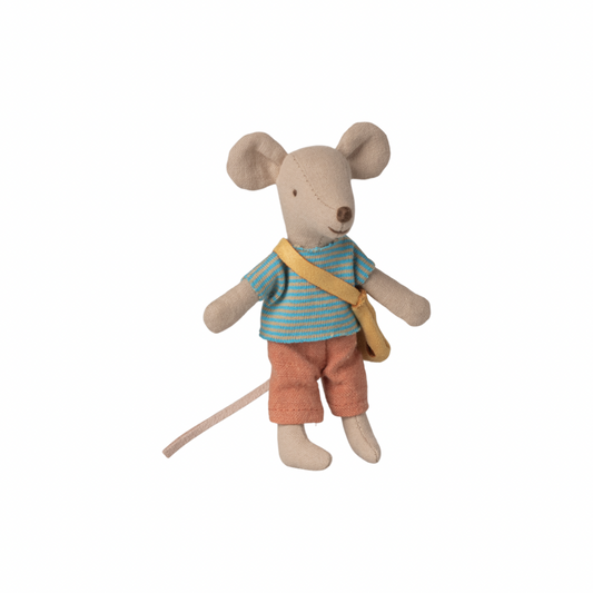 Maileg Little brother mouse with bag