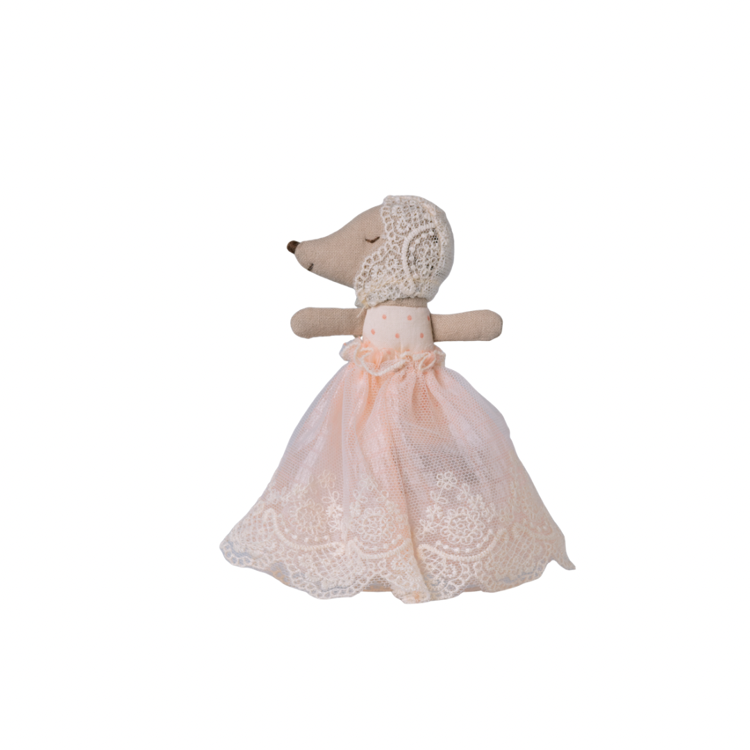 Maileg Baby mouse in gown - Powder