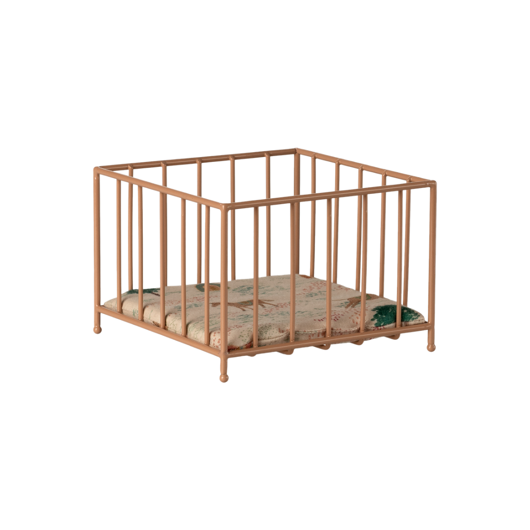 Maileg Playpen, Micro - Dark powder