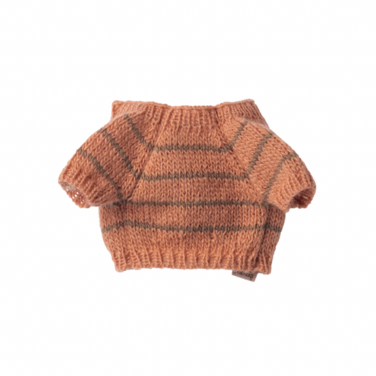 Maileg Puppy supply, Small, Knitted sweater - Coral
