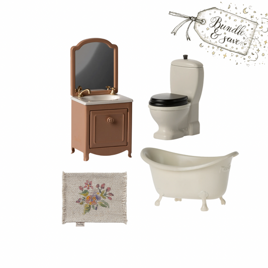 Maileg Bathroom Bundle - Dark Powder