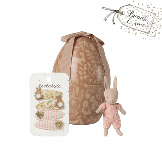 Bunny Easter Egg Treat Gift Set - Rose