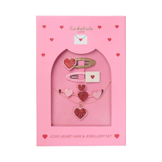 Rockahula Love Hearts Hair and Jewellery Set