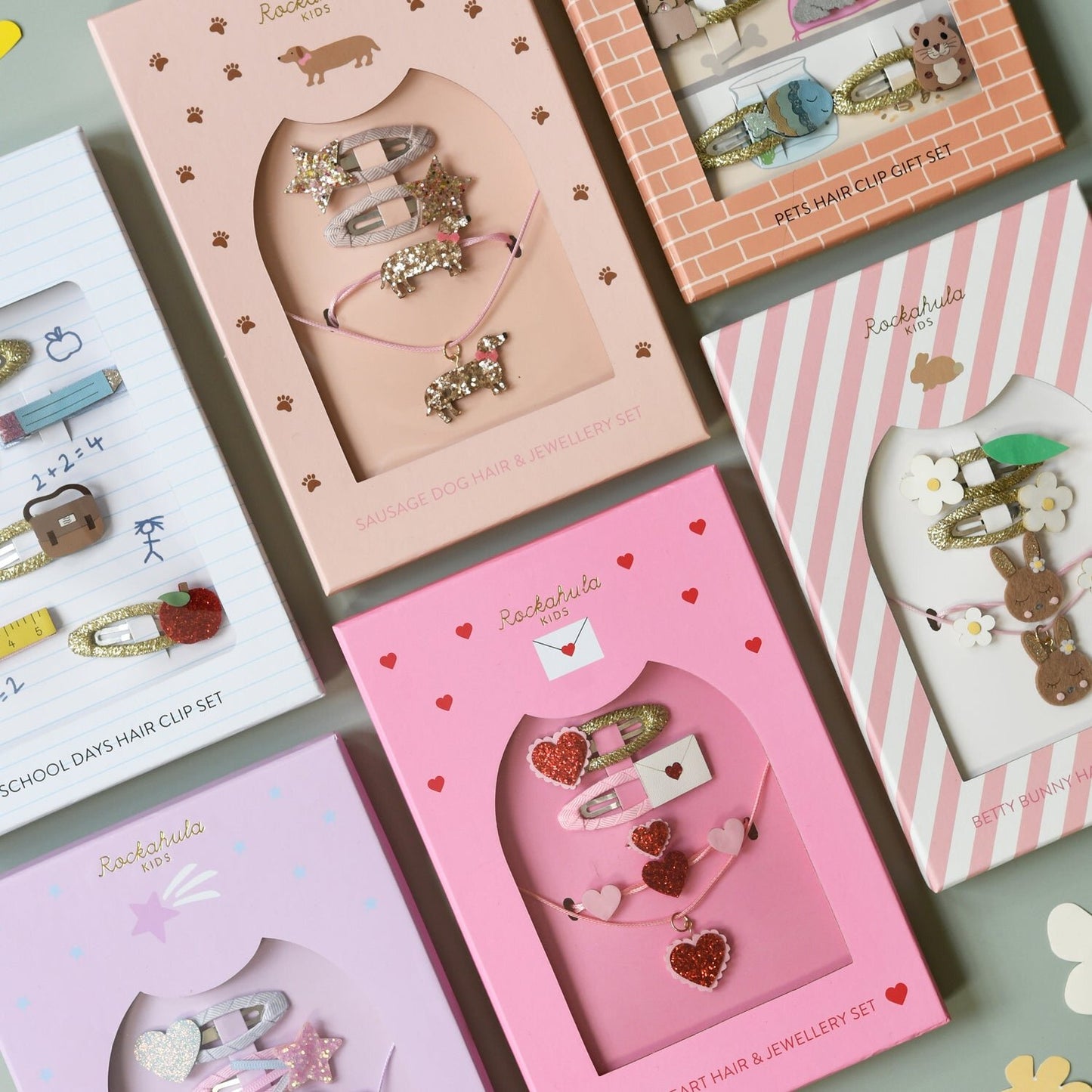 Rockahula Love Hearts Hair and Jewellery Set