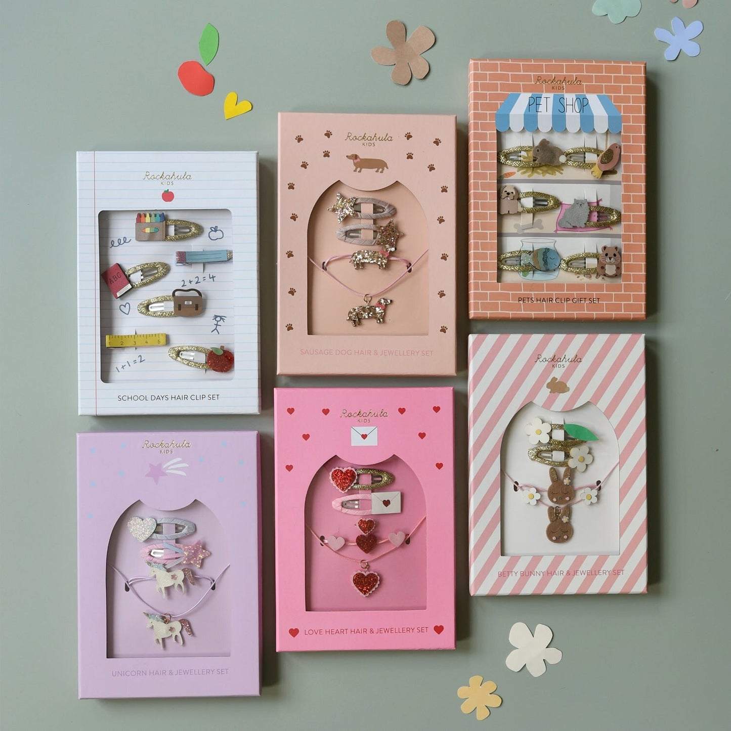 Rockahula Love Hearts Hair and Jewellery Set