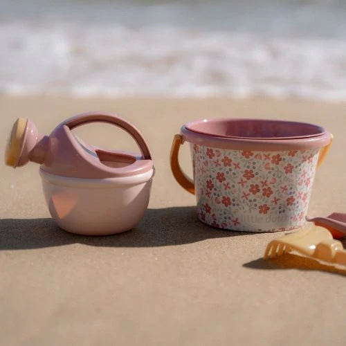 Little Dutch Pink Beach Set - 5 Pieces Pink Flowers