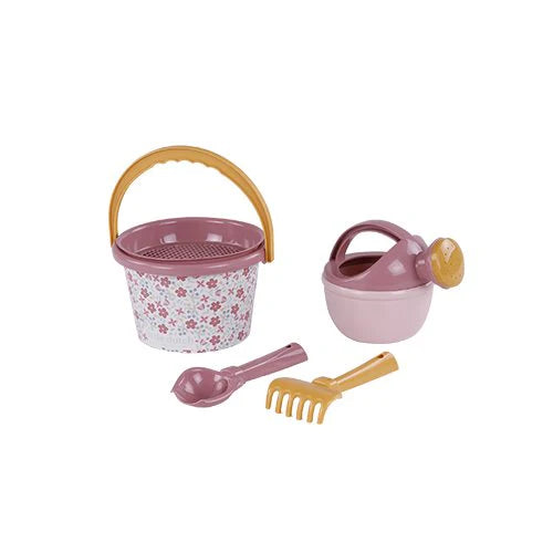 Little Dutch Pink Beach Set - 5 Pieces Pink Flowers