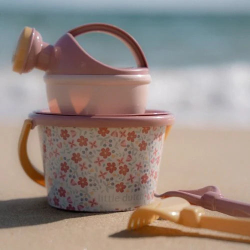 Little Dutch Pink Beach Set - 5 Pieces Pink Flowers